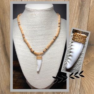 Surf Stone & Shell Necklace